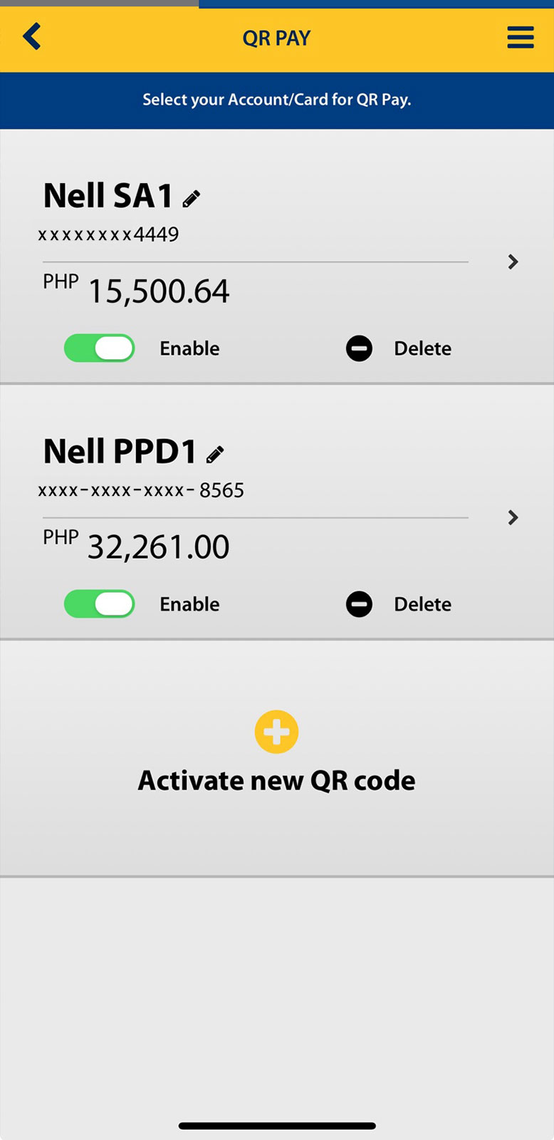 How to receive funds using QR Pay