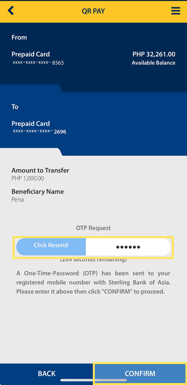 How to send funds using QR Pay