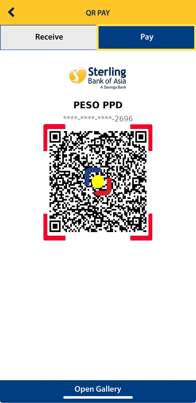 Sterling How to send funds using QR Pay