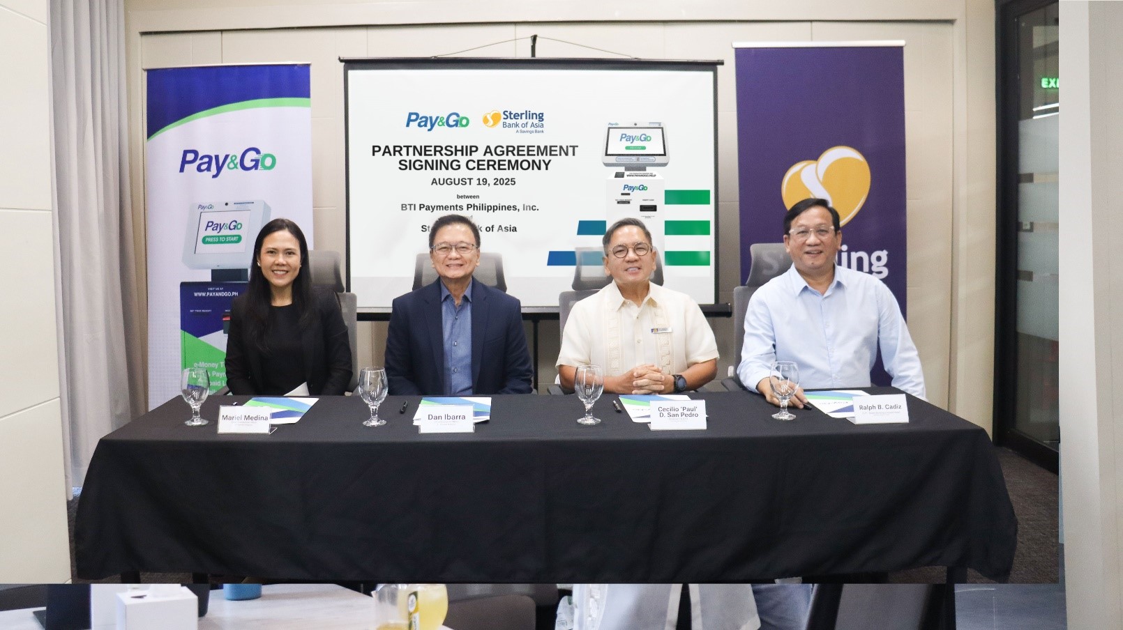 Sterling Bank of Asia and Pay&Go Ink Partnership to Expand Payment Solutions for Filipinos